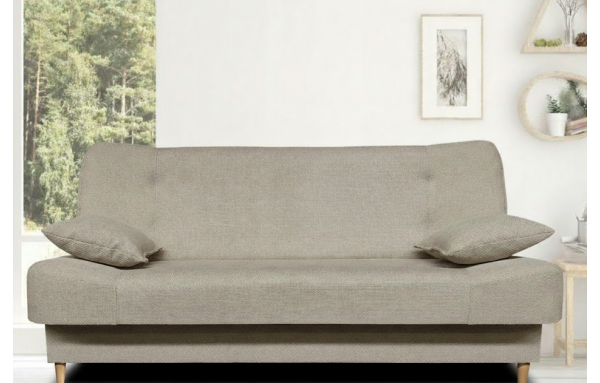 Wersalka kanapa JOLA KREM 28 sofa rozkładana ZE SPRĘŻYNAMI BONEL pojemnik